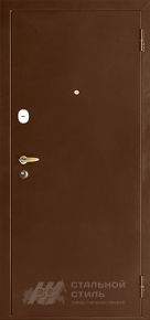Дверь с порошковым напылением ДЧ №23 с отделкой Порошковое напыление - фото
