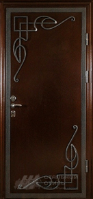Дверь с ковкой №2 с отделкой Порошковое напыление - фото