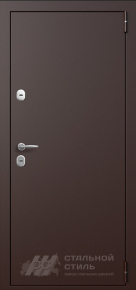 Дверь с терморазрывом  №48 с отделкой Порошковое напыление - фото